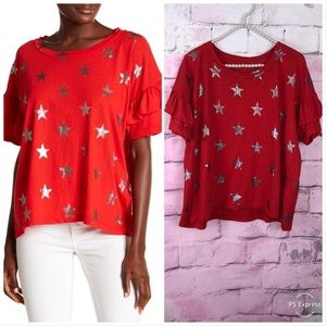 Current/Elliott The Ruffle Roadie Red Foil Star 0